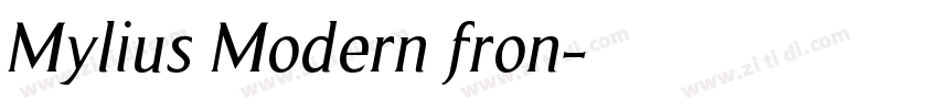 Mylius Modern fron字体转换
